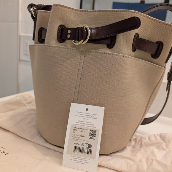 Sézane X Holiday Adéle Bag, Toffee and Chocolate - Picture 6 of 12